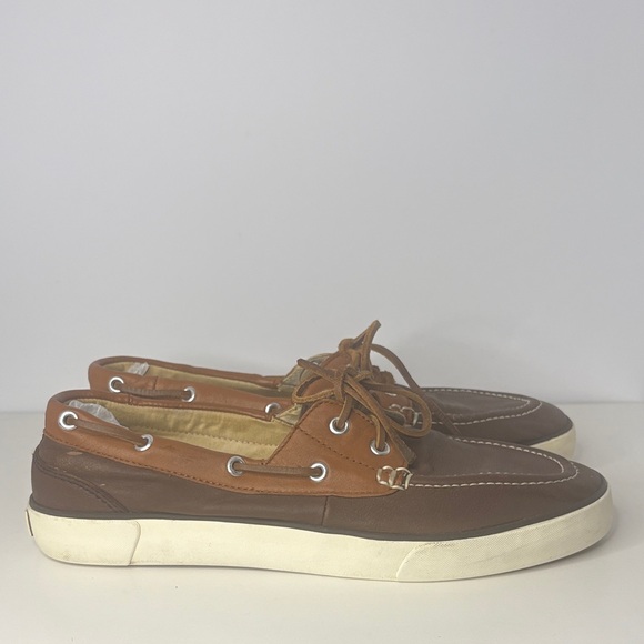 Polo Ralph Lauren Brown and Tan Boat Shoes - Picture 5 of 8
